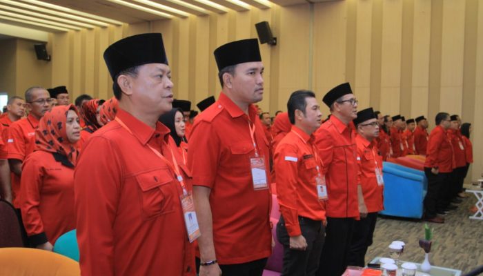Angkat Tema “Solid Bergerak” di Rakerda I, PDI-Perjuangan Merahkan Provinsi Sumsel