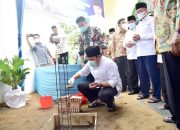 Herman Deru Hadiri Peletakan Batu Pertama Pembangunan Masjid Darul Hijrah