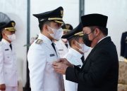 HD Resmi Lantik Enam Pasangan Bupati dan Wakil Bupati di Sumsel