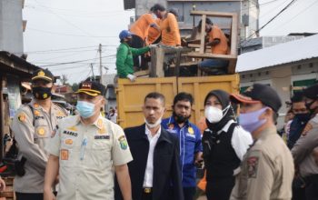Pedagang Kawasan Eks Pasar Talang Jawa di Tertibkan 
