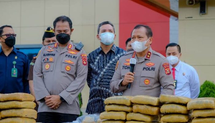 Plt Bupati Beni Apresiasi Polres Muba Ungkap Kasus 100 Kg Ganja Kering