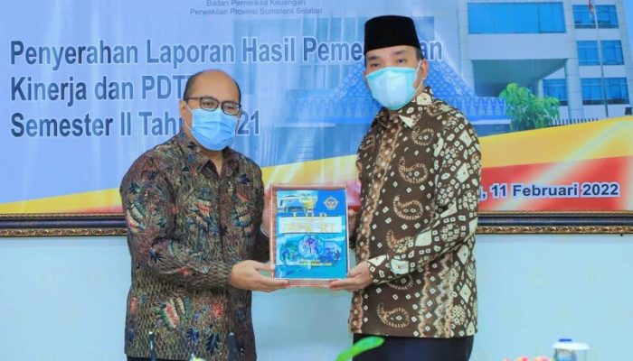 Plt Bupati Muba Terima LHP BPK Bidang Infrastruktur