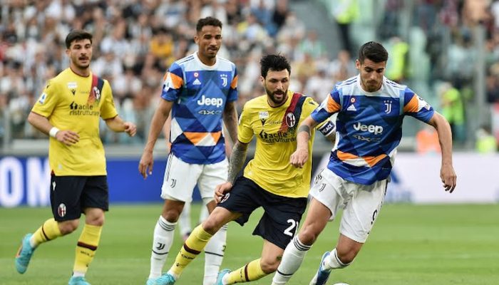 Juventus Ditahan Imbang Sembilan Pemain Bologna dengan Skor 1-1