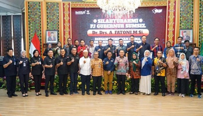 Bangun Sinergi Pj Gubernur Sumsel Silahturahmi Bersama Insan Pers dan Wartawan